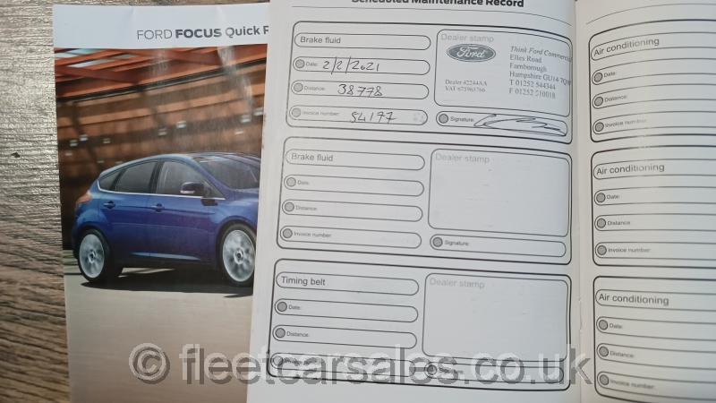 ford focus titanium service history 2020