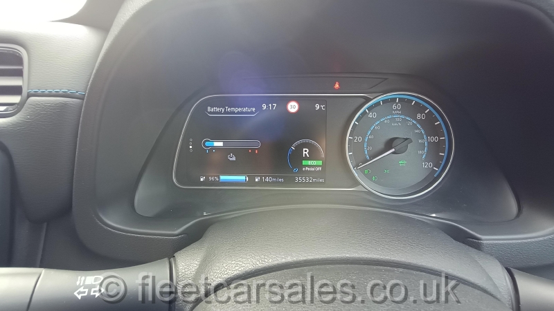 nissan leaf 2019 battery temperature