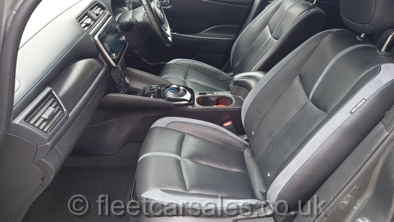 nissan leaf tekna leather seat front