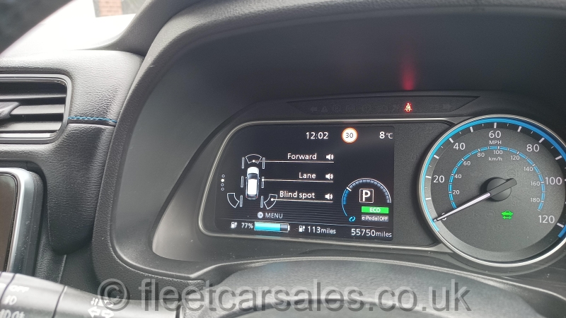 nissan leaf bblind spot