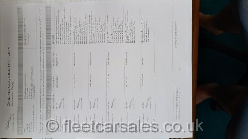 2018 jaguar xe service sheet