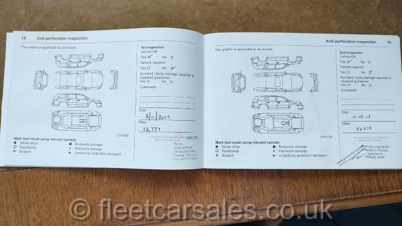 vauxhall astra service history