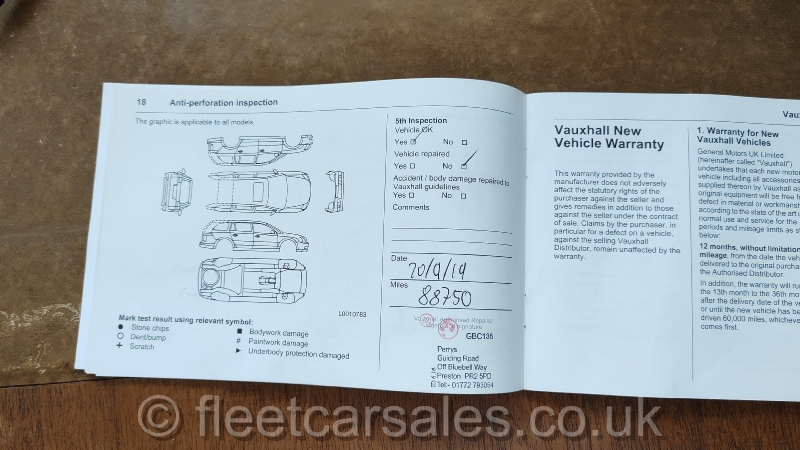 vauxhall astra body inspection