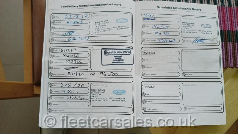 2017 fiesta titanium service records