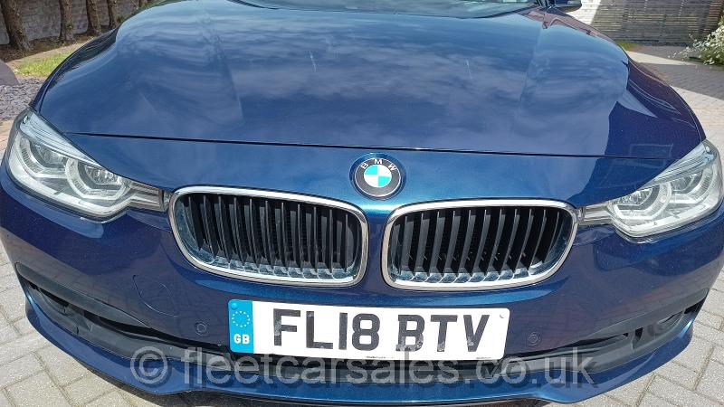 bmw 320d  touring blue