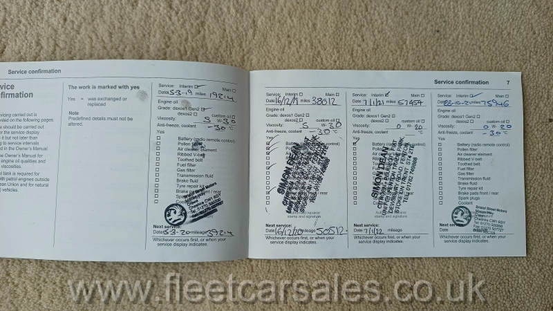 vauxhall astra service history
