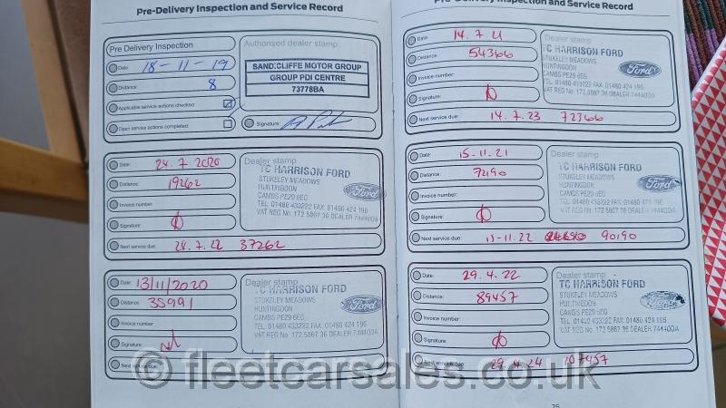 ford fiesta service book