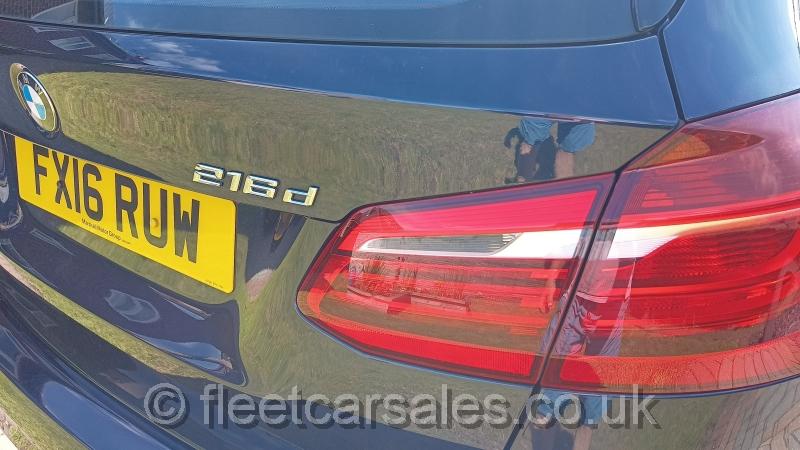 bmw 216d se 2016 badge