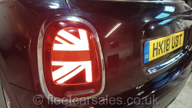 mini cooper union jack light