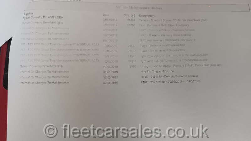 mini cooper service document