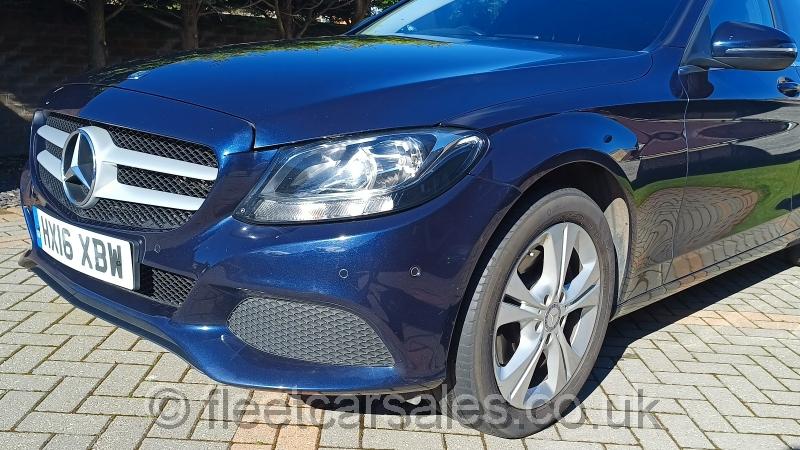 mercedes c200d se estate 2016 met blue