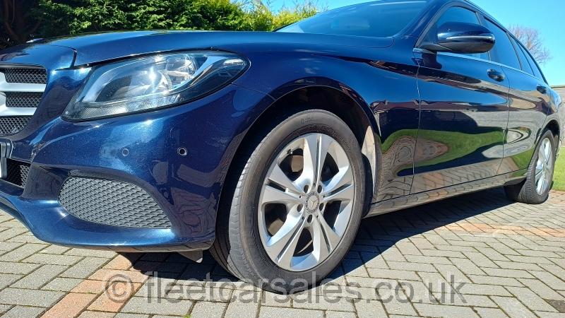 mercedes c200d se estate 2016 blue osf