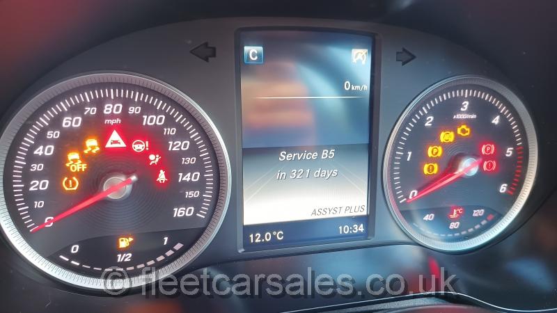 mercedes c220 d estate se mpg service due