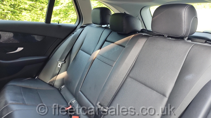 mercedes benz c 200d black leather trim