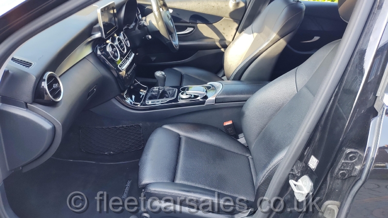 mercedes benz c 200d black leather