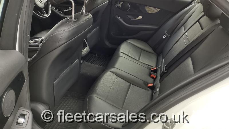 mercedes benz c200d black leather interior trim