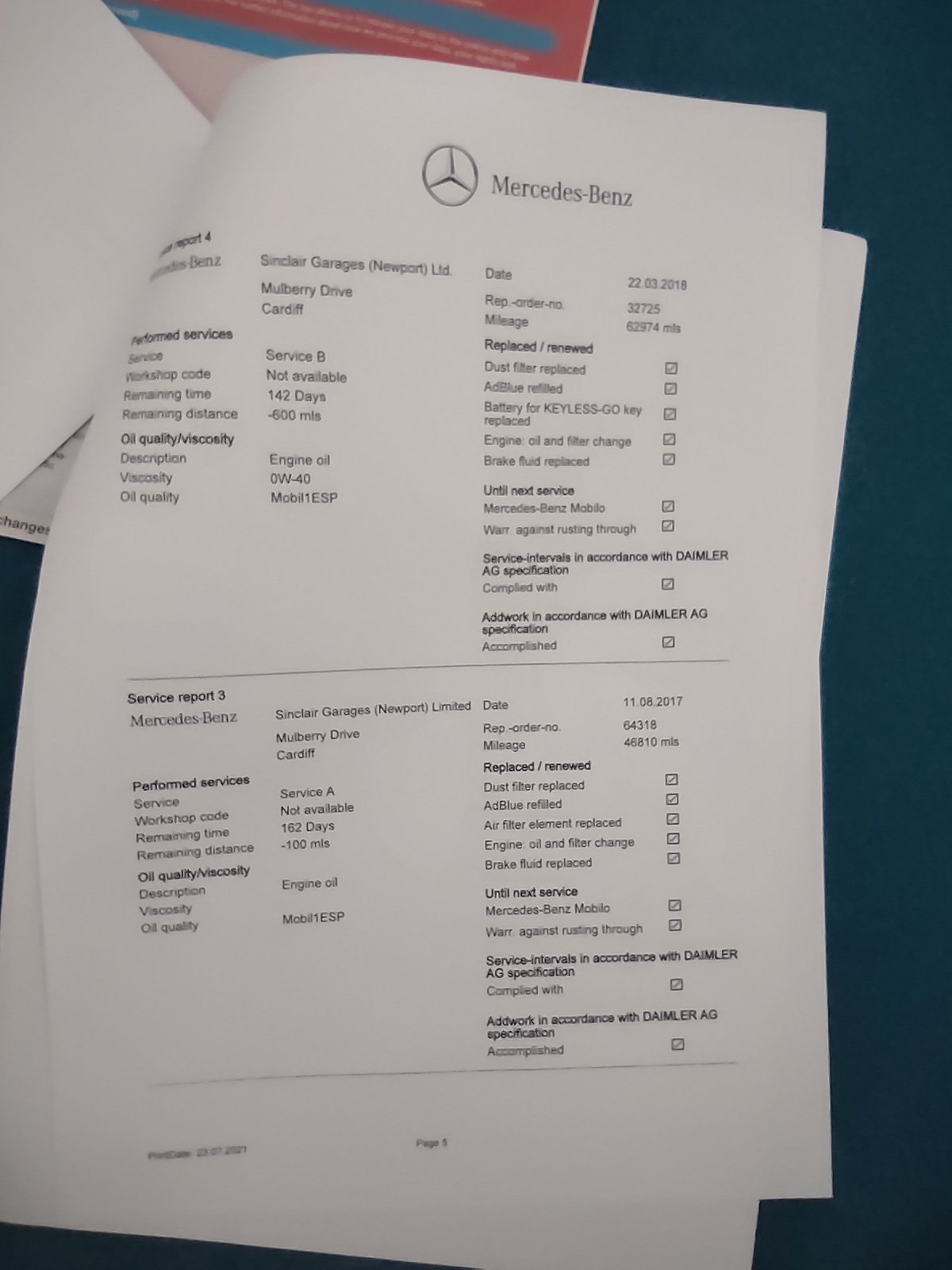UCS Stockport service record 5