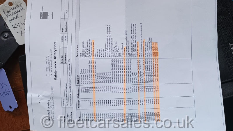 renault megane expression service print