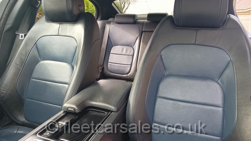 Jaguar XE R Sport 2.0 D passenger seat black leather