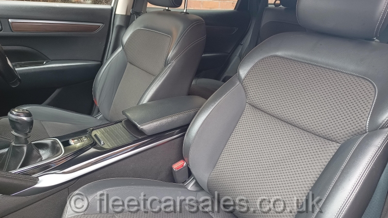 koleos dynamique leather seat back